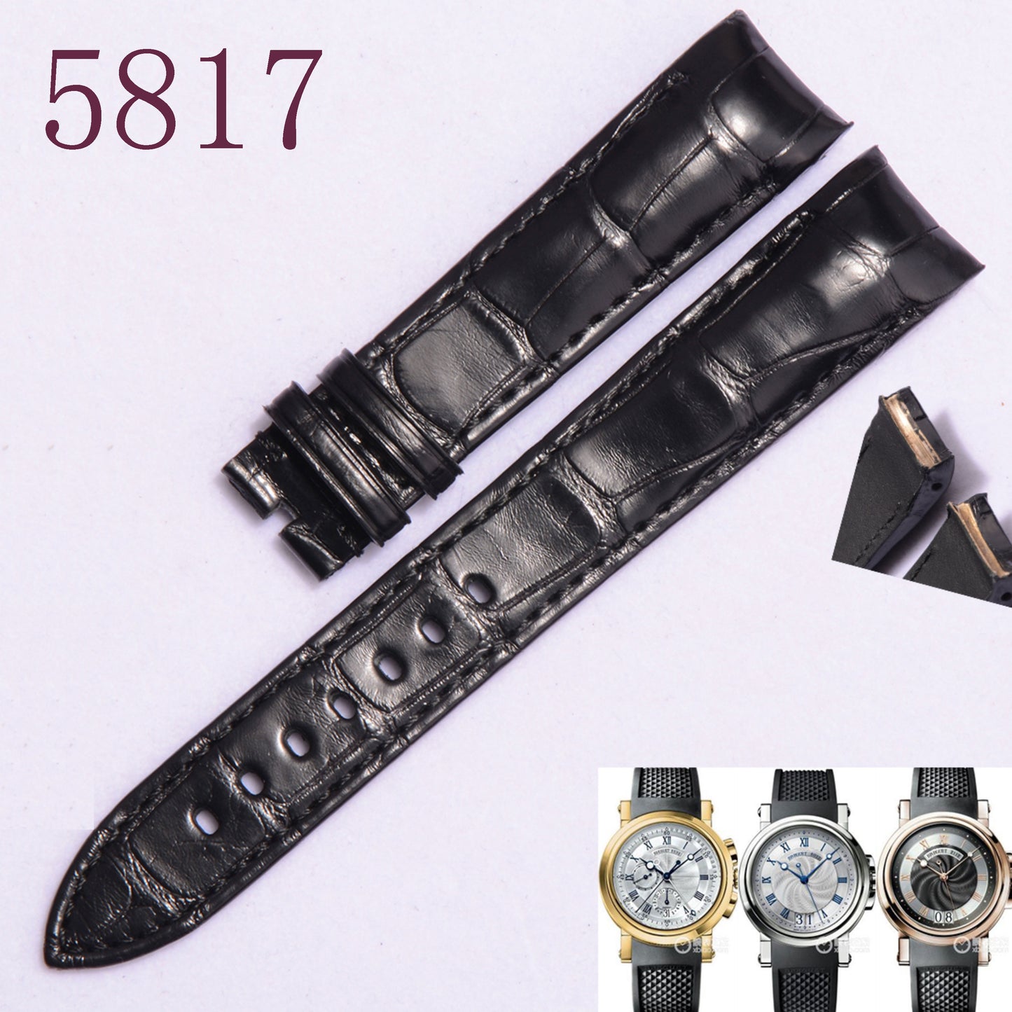 BREGUET 5817 WATCH STRAP LEATHER STRAP