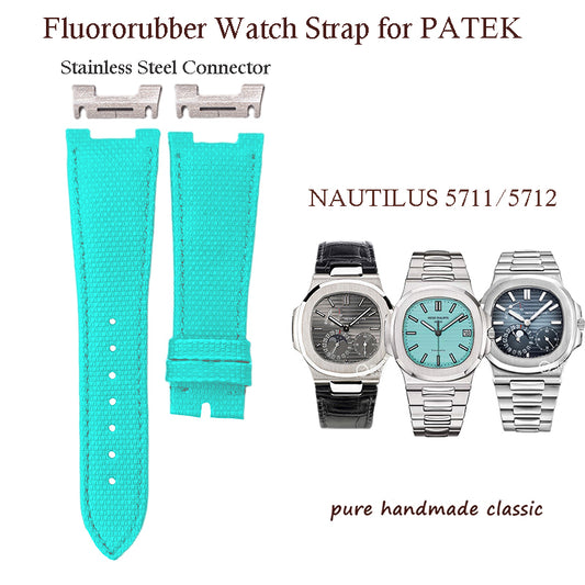 Fluororubber Watch Strap for PATEK PHILIPPE 5712/5711